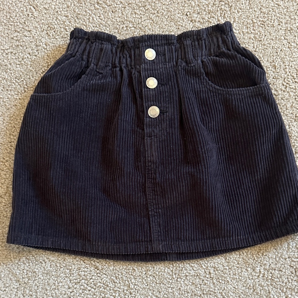 Zara Kids Corduroy Skirt - Dark Gray
